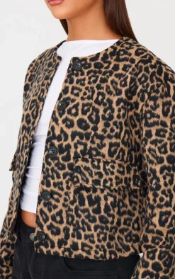 PrettyLittleThing Bomber Jackets*Wool Look Jacket