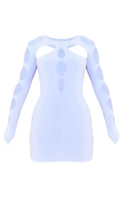 Slinky Extreme Cut Out Long Sleeve Mini Dress-PrettyLittleThing New