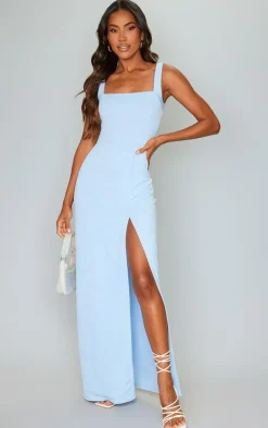 Straight Neck Maxi Dress-PrettyLittleThing Discount