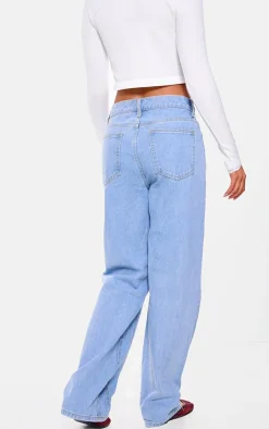 PrettyLittleThing Christmas Day Outfits*Panelled Seam Detail Straight Leg Jeans
