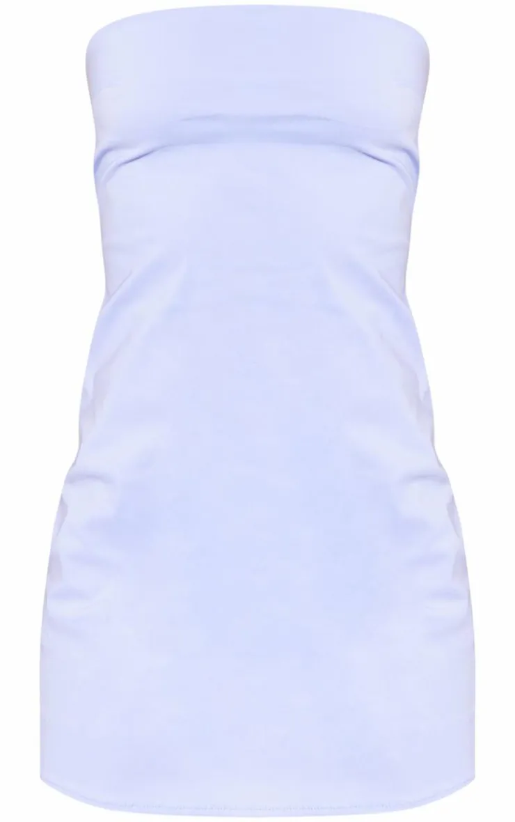 Woven Bow Back Bandeau Bodycon Dress-PrettyLittleThing Outlet