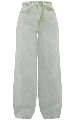 Light Khaki Wash Straight Leg Jean