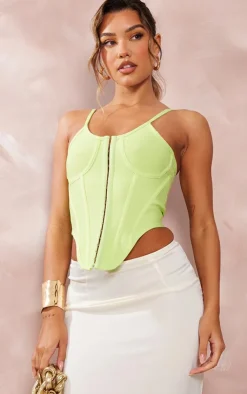 PrettyLittleThing Corsets*Bandage Dip Hem Hook And Eye Corset