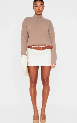 PrettyLittleThing Oversized Sweaters*Soft Knit High Neck Oversized Sweater