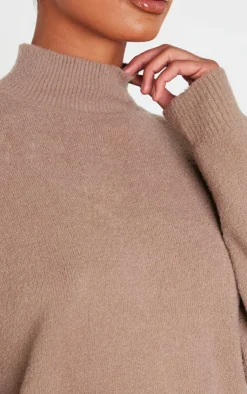 PrettyLittleThing Oversized Sweaters*Soft Knit High Neck Oversized Sweater