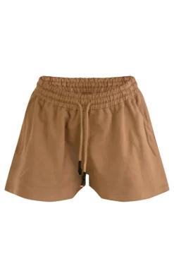 Best PrettyLittleThing Light Premium Oversized Runner Shorts Olive