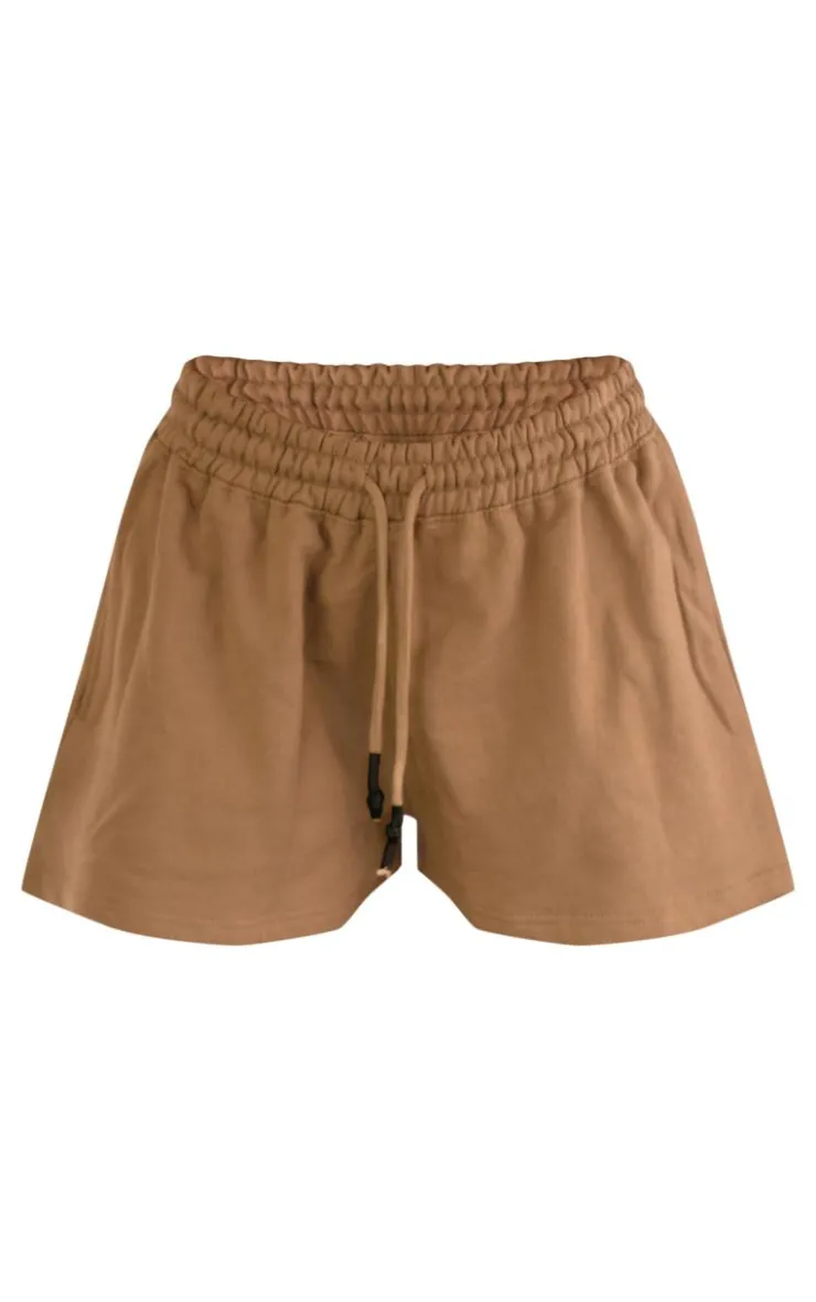 Best PrettyLittleThing Light Premium Oversized Runner Shorts Olive
