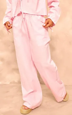 PrettyLittleThing Wide Leg Pants Light Pink