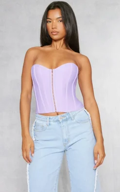 Bandage Hook And Eye Structured Corset-PrettyLittleThing Online