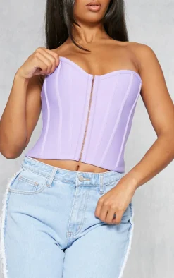 Bandage Hook And Eye Structured Corset-PrettyLittleThing Online