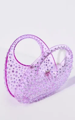 PrettyLittleThing Party Bags*Diamante Curved Mini Grab Bag