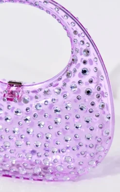 PrettyLittleThing Party Bags*Diamante Curved Mini Grab Bag