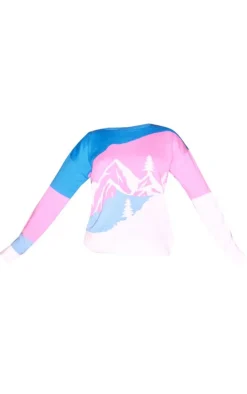 Landscape Oversized Christmas Sweater-PrettyLittleThing Outlet