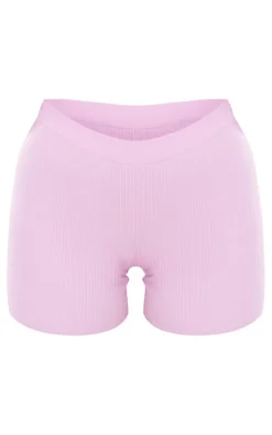 PrettyLittleThing Knitted Two Piece Sets*Rib Knit Shorts