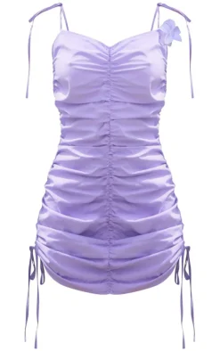 Ruched Strappy Halterneck Bodycon Dress-PrettyLittleThing New