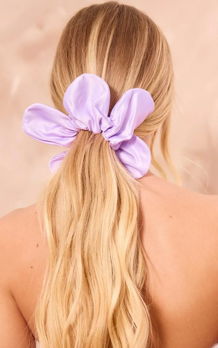 PrettyLittleThing Hair Accessories*Satin Oversized Flower Scrunchie