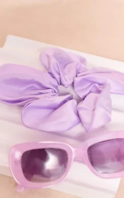 PrettyLittleThing Hair Accessories*Satin Oversized Flower Scrunchie