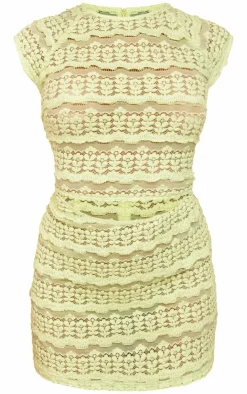 Embroidered Cut Out Mini Dress-PrettyLittleThing Hot