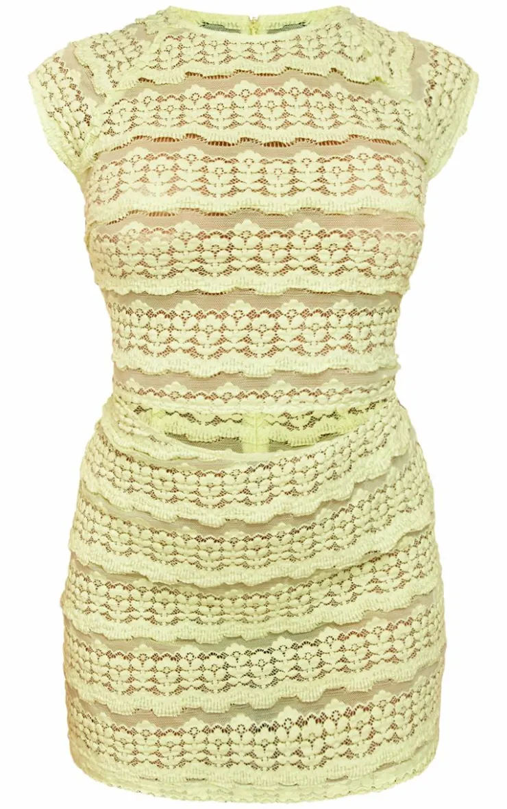 Embroidered Cut Out Mini Dress-PrettyLittleThing Hot