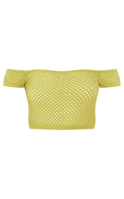PrettyLittleThing Knitted Tops*Open Soft Knit Off The Shoulder Top