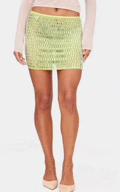 Premium Embellished Mini Skirt-PrettyLittleThing Online