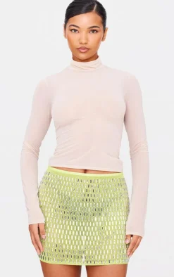 Premium Embellished Mini Skirt-PrettyLittleThing Online