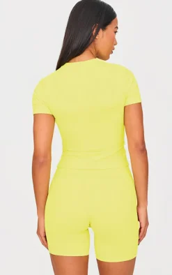 PrettyLittleThing Workout Tops*Sculpt Longline Short Sleeve Gym Top
