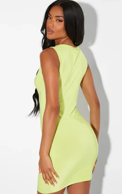 Slinky Square Bodycon Dress-PrettyLittleThing Discount