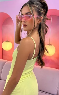 PrettyLittleThing Snatched*Snatched Rib Strappy Longline Top
