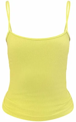 PrettyLittleThing Snatched*Snatched Rib Strappy Longline Top