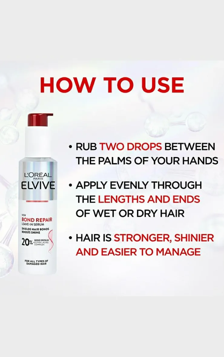 PrettyLittleThing Hair Care*L’Oréal Paris Elvive Bond Repair Leave-In Hair Serum 150ml