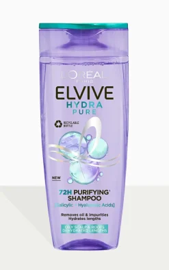PrettyLittleThing Hair Care*L’Oréal Paris Elvive Hydra Pure 72h Shampoo with Hyaluronic Acid 400ml
