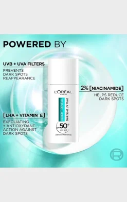 PrettyLittleThing Sun Care*L'Oreal Paris Bright Reveal UV Fluid SPF 50+ for Face 50ml