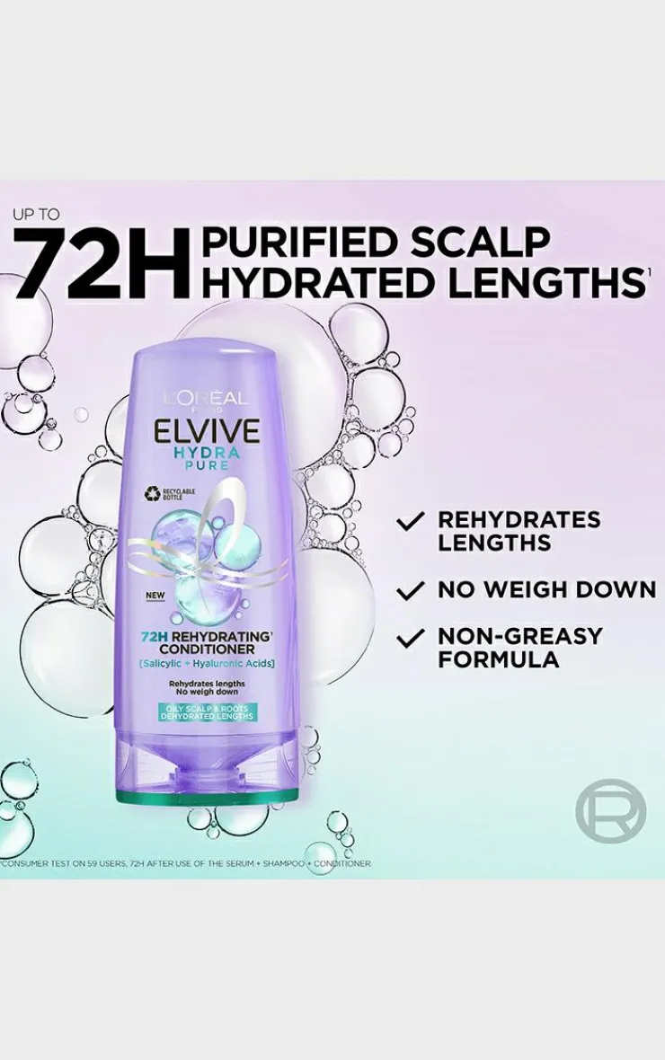 PrettyLittleThing Hair Care*L'Oreal Paris Elvive Hydra Pure 72h Rehydrating Conditioner 400ml