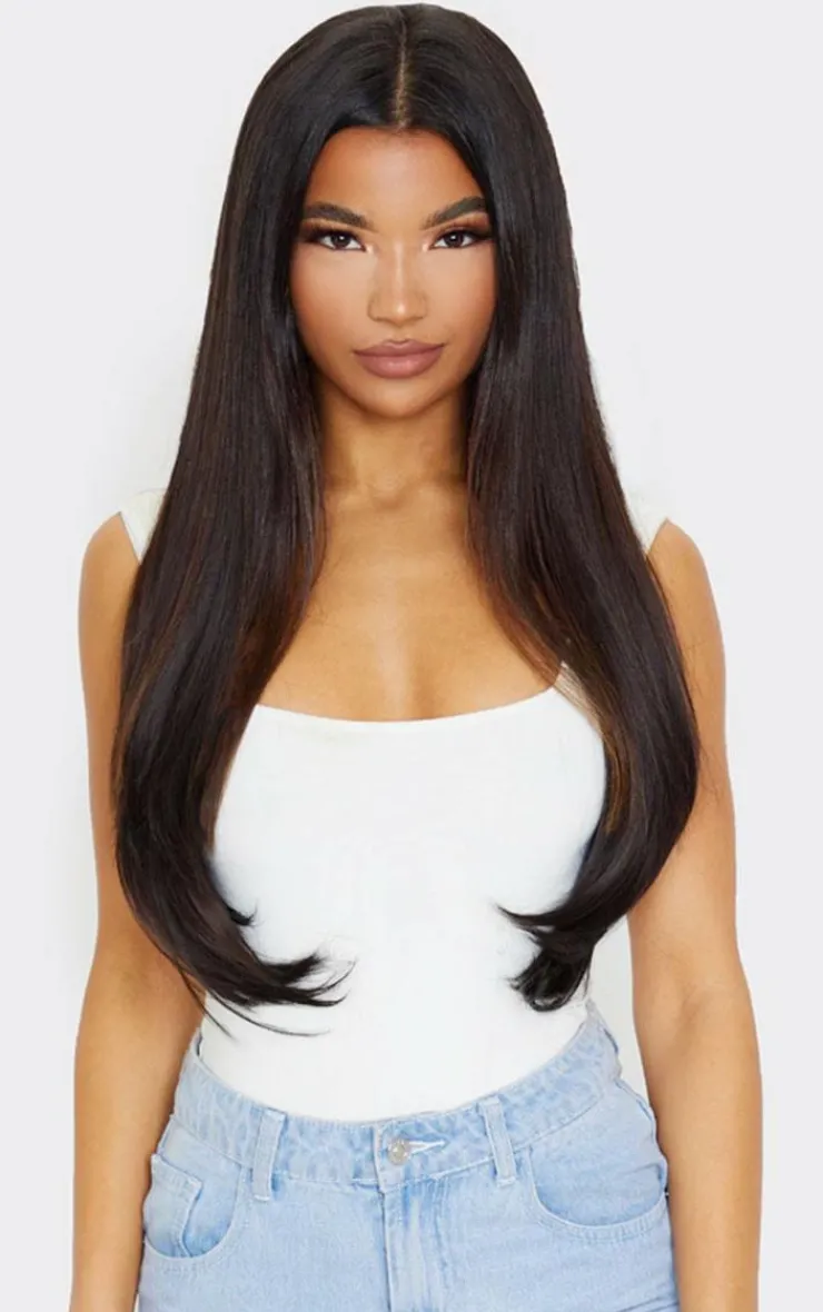 PrettyLittleThing Hair Extensions*LullaBellz 22" 5 Piece Straight Clip In Hair Extensions