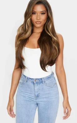 PrettyLittleThing Hair Extensions*LullaBellz 22" 5 Piece Straight Clip In Hair Extensions Choc Brown