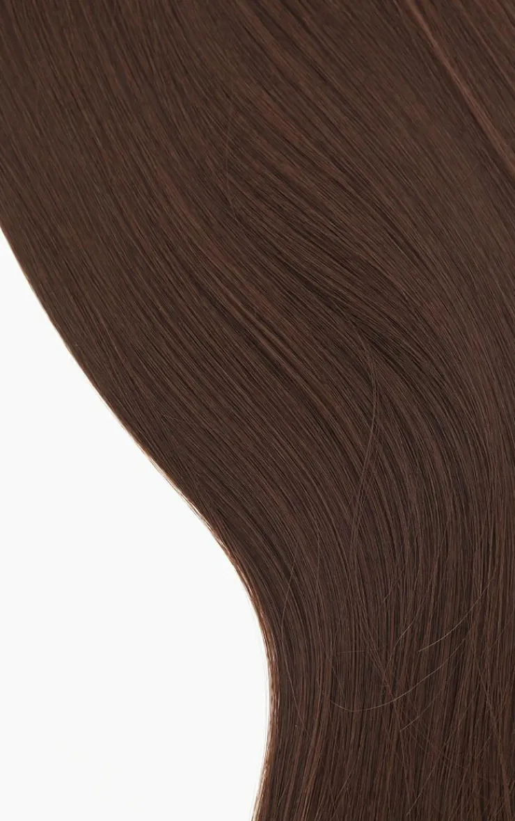 PrettyLittleThing Hair Extensions*LullaBellz 22" 5 Piece Straight Clip In Hair Extensions Choc Brown
