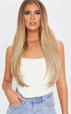 PrettyLittleThing Hair Extensions*LullaBellz 22" 5 Piece Straight Clip In Hair Extensions