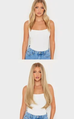PrettyLittleThing Hair Extensions*LullaBellz 22" 5 Piece Straight Clip In Hair Extensions