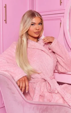 PrettyLittleThing Hair Extensions*Lullabellz 22" 5 Piece Super Thick Rooted Straight Clip In Hair Extensions