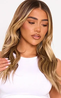 PrettyLittleThing Hair Extensions*Lullabellz 18" Hidden Halo Brushed Out Wave Hair Extensions -