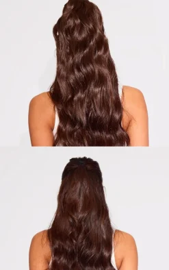 PrettyLittleThing Hair Extensions*Lullabellz Brushed Out Wave 16” Claw Clip Pony In