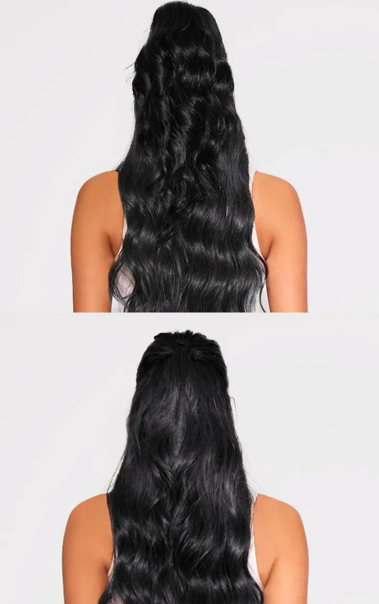 PrettyLittleThing Hair Extensions*Lullabellz Brushed Out Wave 16” Claw Clip Pony In
