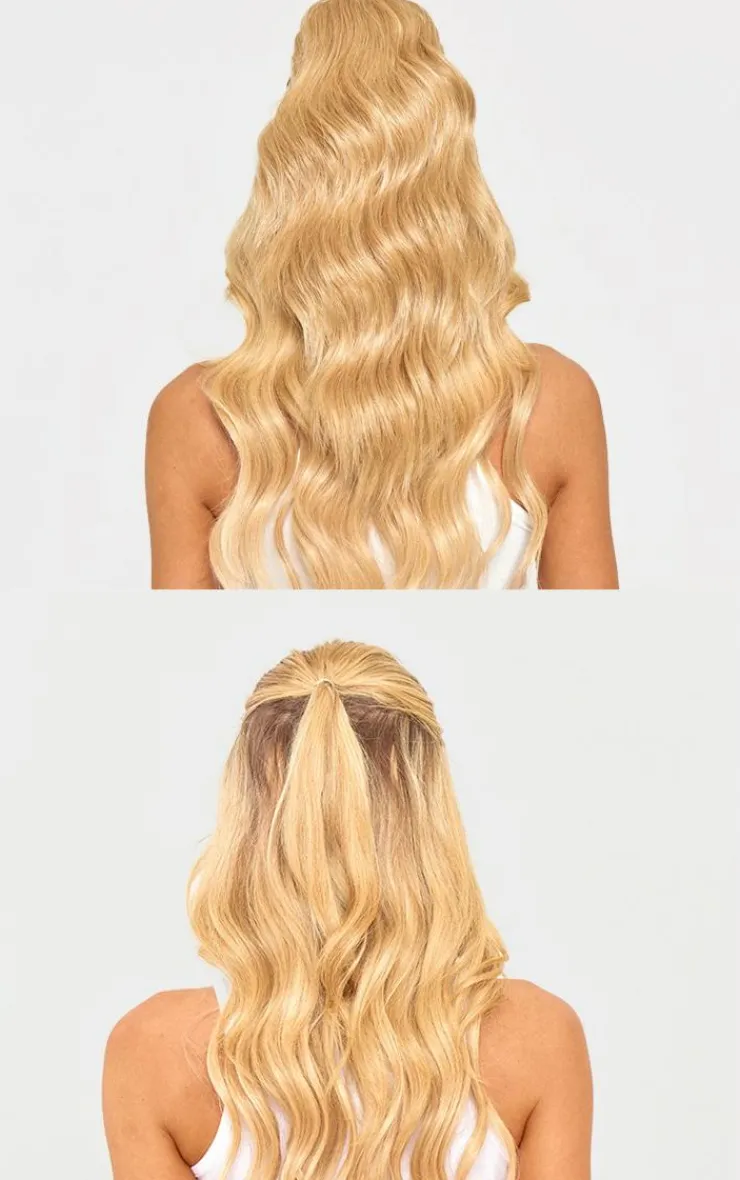 PrettyLittleThing Hair Extensions*Lullabellz Brushed Out Wave 16" Claw Clip Pony in