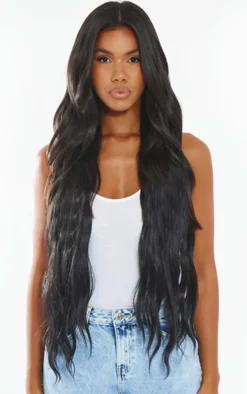 PrettyLittleThing Hair Extensions*Lullabellz Extra AF 34'' 5 Piece Natural Wavy Clip In Hair Extensions