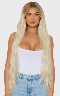 PrettyLittleThing Hair Extensions*Lullabellz Extra AF 34'' 5 Piece Natural Wavy Clip Ins