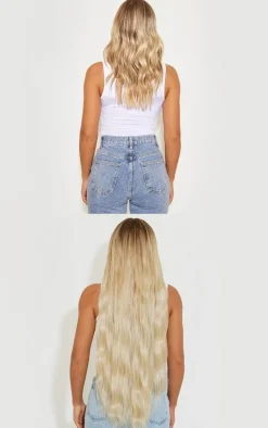 PrettyLittleThing Hair Extensions*Lullabellz Extra AF 34'' 5 Piece Natural Wavy Clip Ins