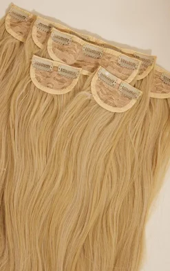 PrettyLittleThing Hair Extensions*Lullabellz Extra AF 34'' 5 Piece Natural Wavy Clip Ins