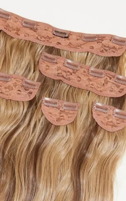 PrettyLittleThing Hair Extensions*Lullabellz Extra AF 34'' 5 Piece Natural Wavy Clip Ins