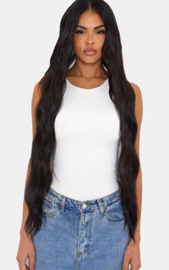 PrettyLittleThing Hair Extensions*Lullabellz Extra AF 34'' 5 Piece Natural Wavy Clip Ins